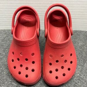 Crocs Classic Clog Kids Red Slip On Water Shoes Size C11 204536-6EN